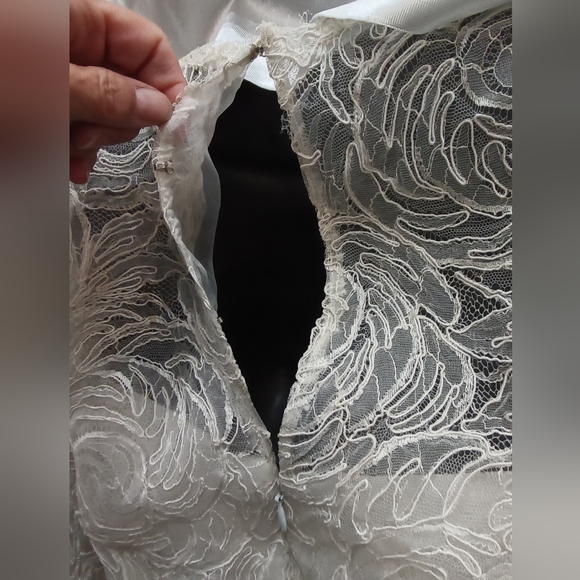 Rare Vintage Gorgeous Auers lace floral Paisley imprint cocktail dress S - Picture 7 of 16